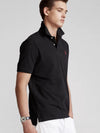 Ralph Laure* Cotton Lapel Short Sleeve POLO Shirt