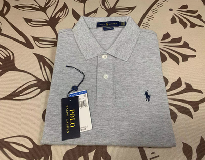 Ralph Laure* Cotton Lapel Short Sleeve POLO Shirt