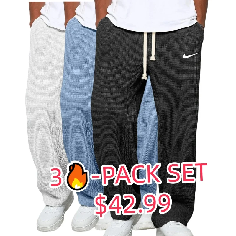 Men's Spring And Autumn Casual Sports Textured Trousers