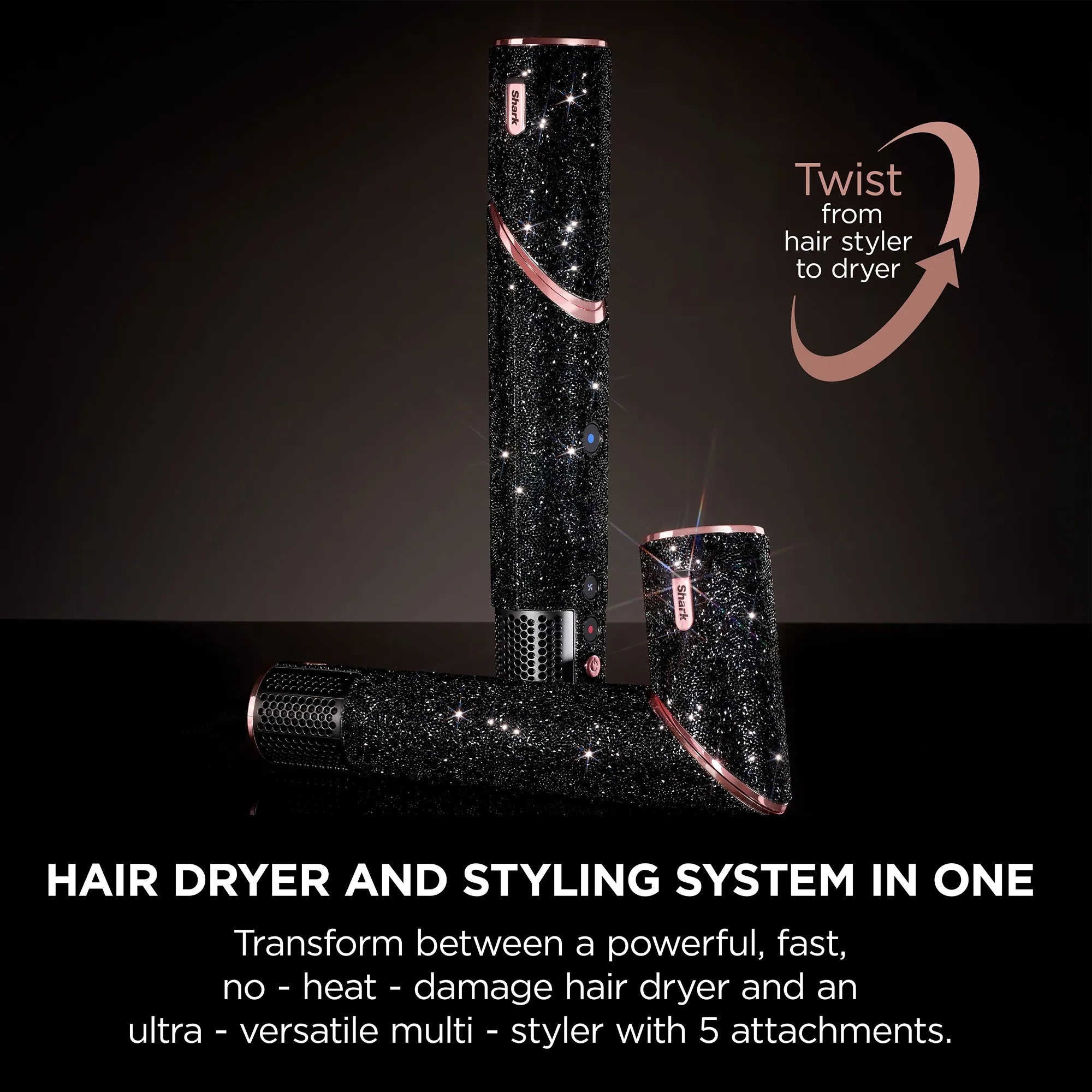 Shark FlexStyle Air Styling & Drying System Black Sparkle Limited Edition