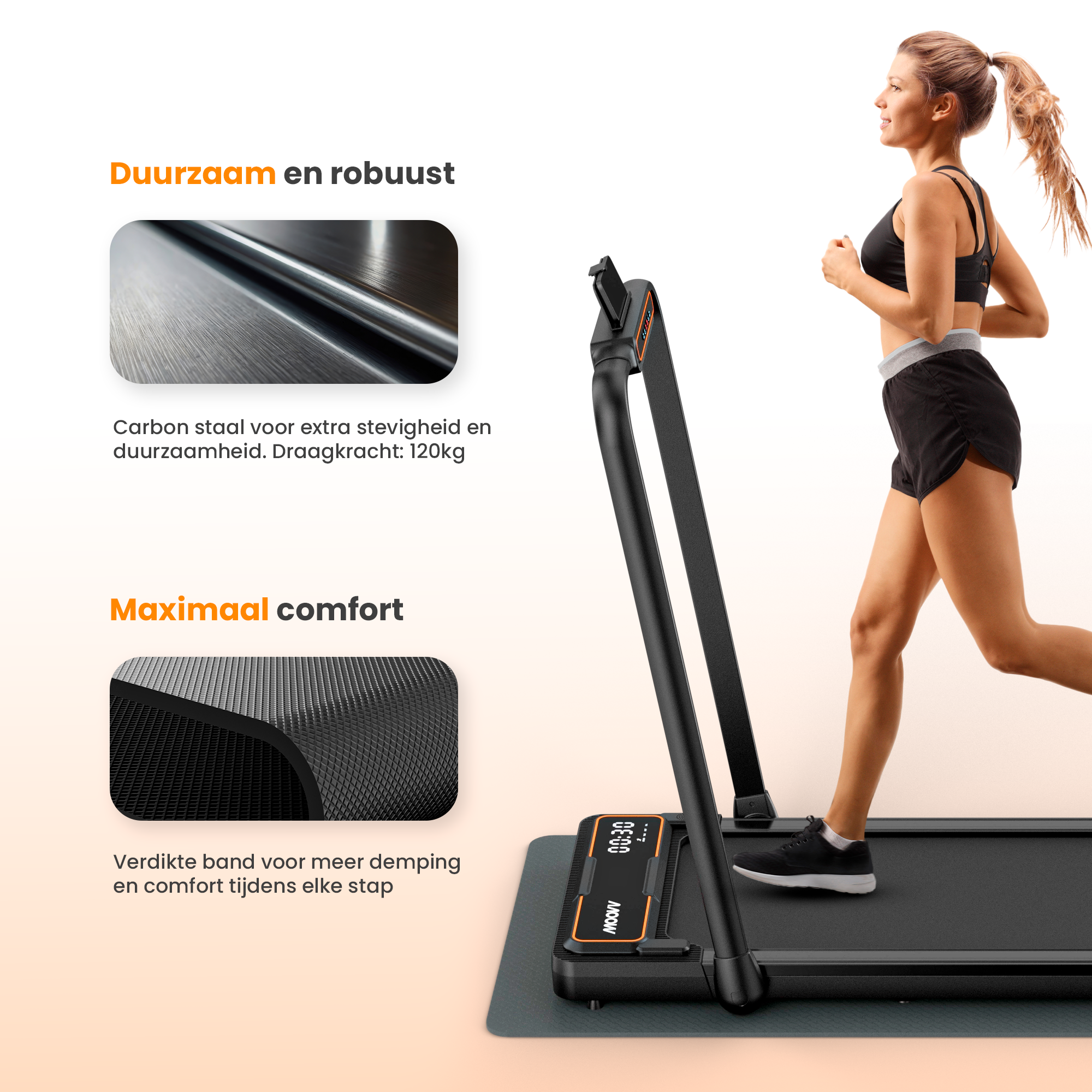 Moovv SmartStep Pro v2 - Loopband Inklapbaar 1-12km/u