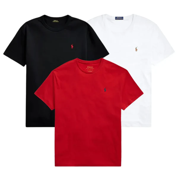 3-PACK – MEN'S SLIM-FIT COTTON T-SHIRTS