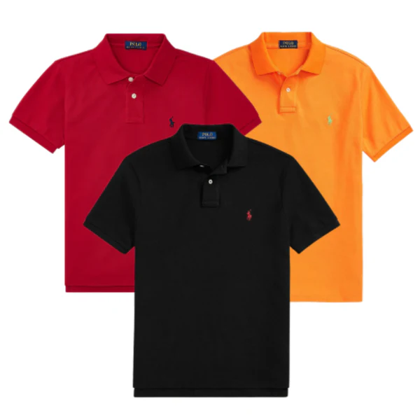 BUY 1, GET 3 – COTTON PIQUÉ POLO SHIRT SET