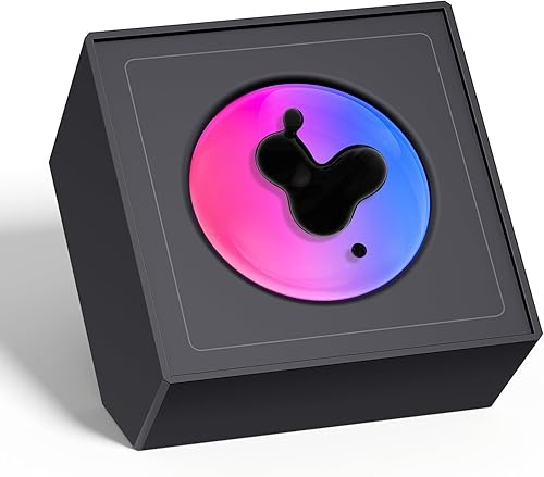 Ferrofluid Music Visualizer, Ferrofluid Rhythm Music Mates, RGB Light Ferrofluid Speaker Music Mate, Dancing Ferrofluid Sculptures for Desk,Office,Bedroom