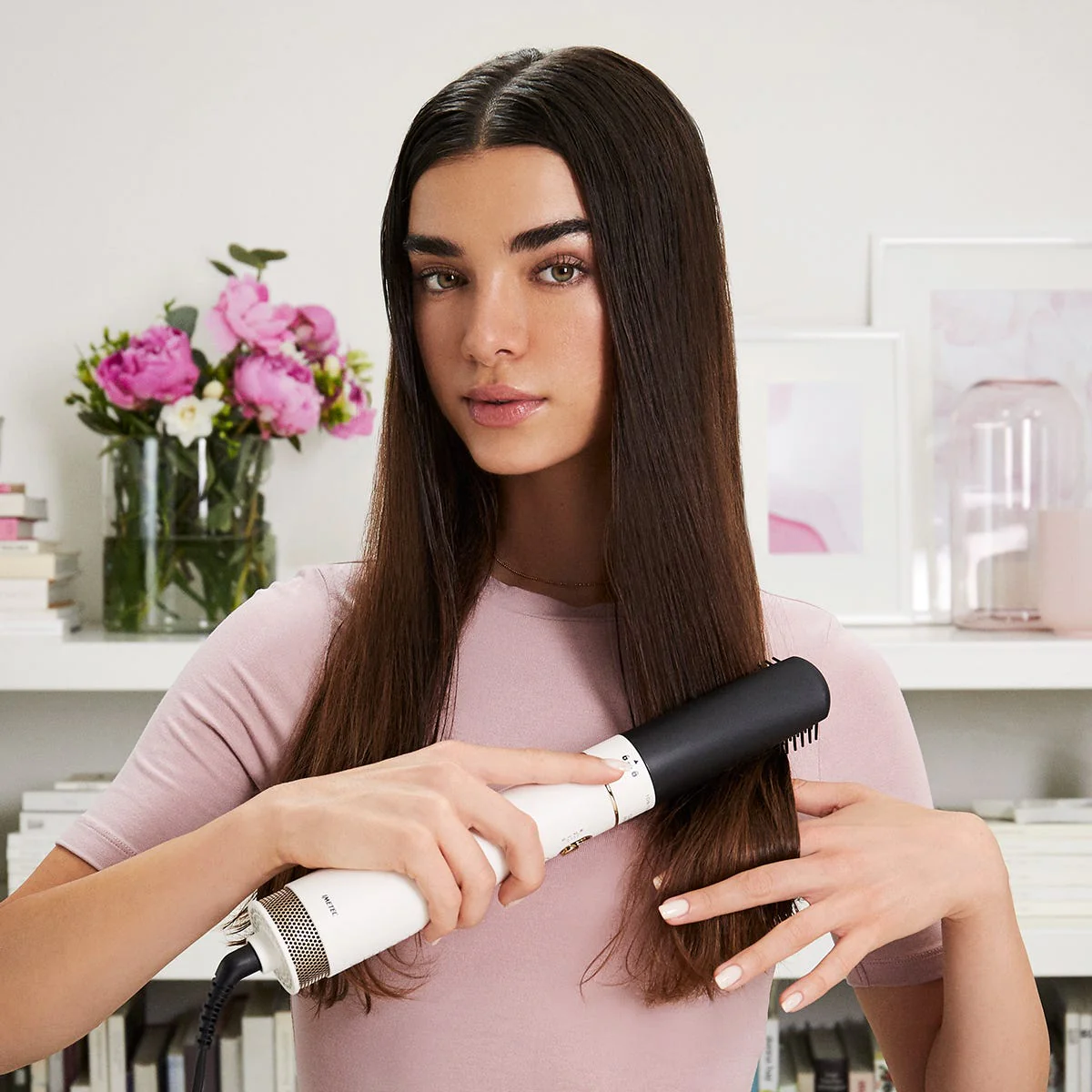Spazzola ad aria calda con ioni, ceramica e cheratina Air Wonder 8 in 1
