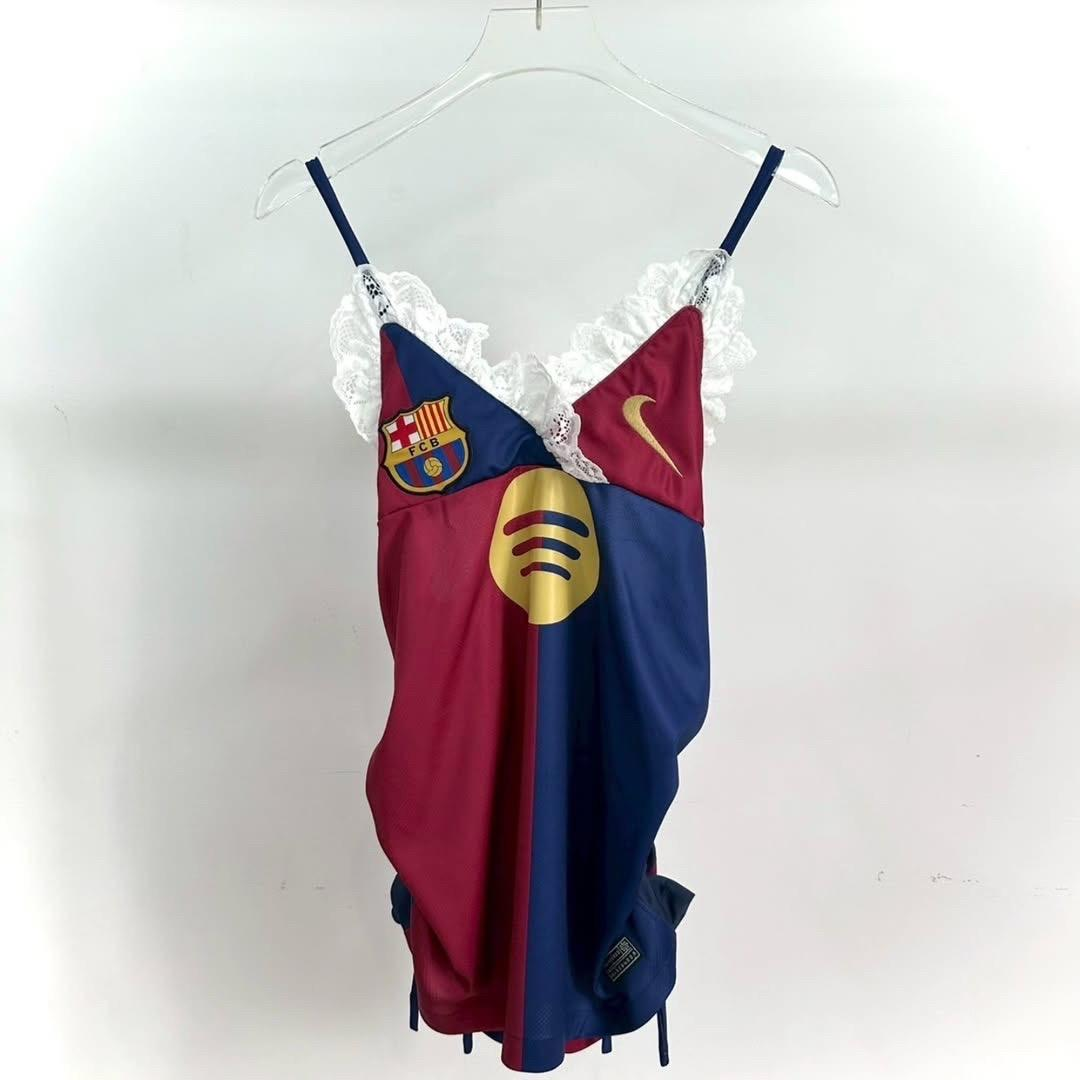 Barcelona suspenders jersey