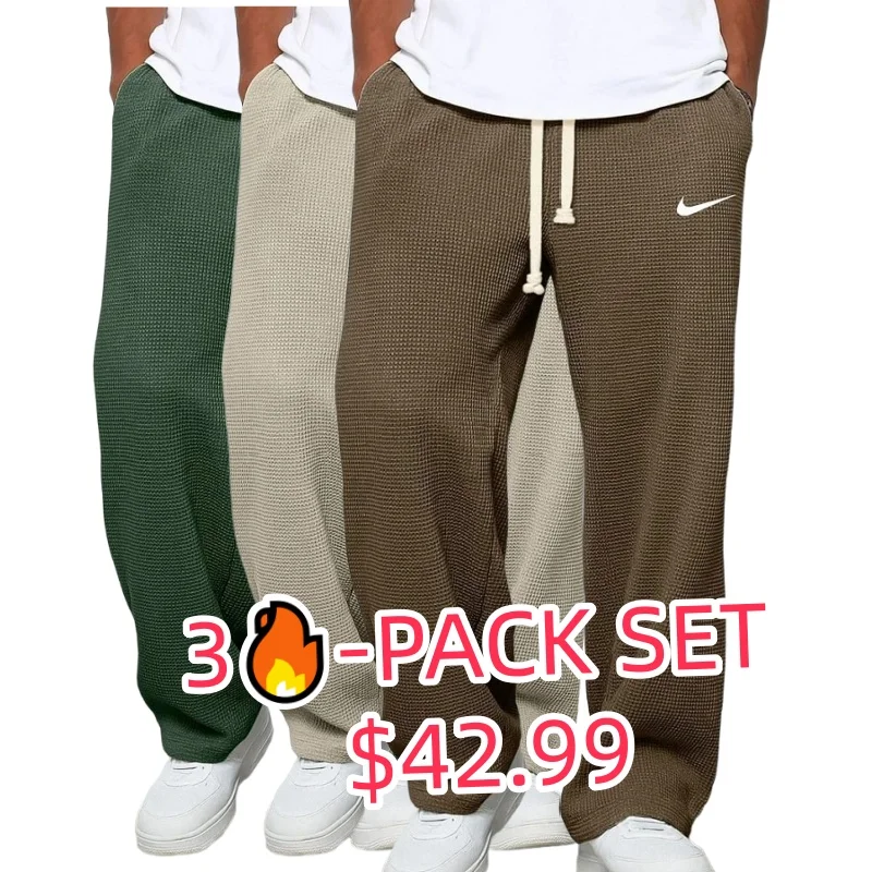 Men's Spring And Autumn Casual Sports Textured Trousers