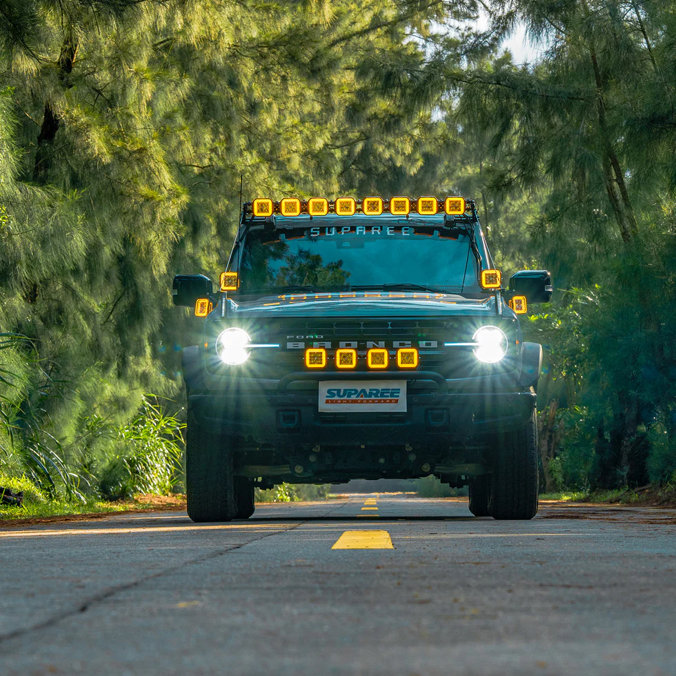 SUPAREE HYPER 5″ LED Off-Road Lights | IP68/69K Waterproof, DRL & Stepped Halo Twin Kit