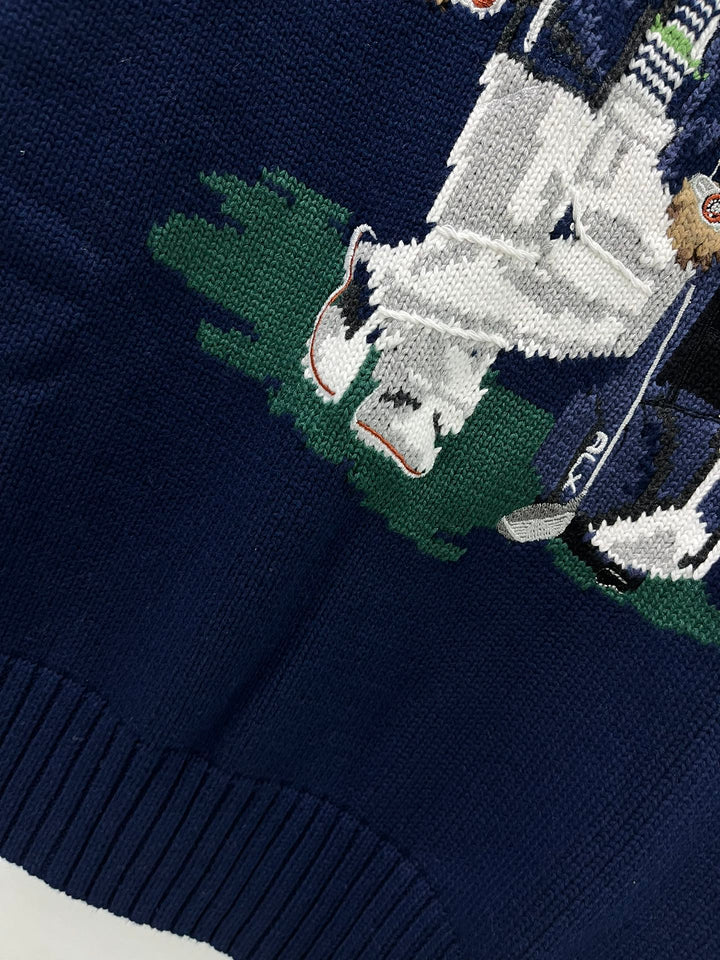 RL bear embroidered sweater