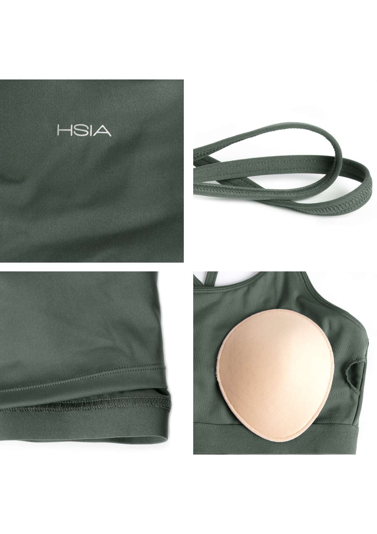 HSIA Wireless Low-Impact Crisscross Padded Sports Singlet