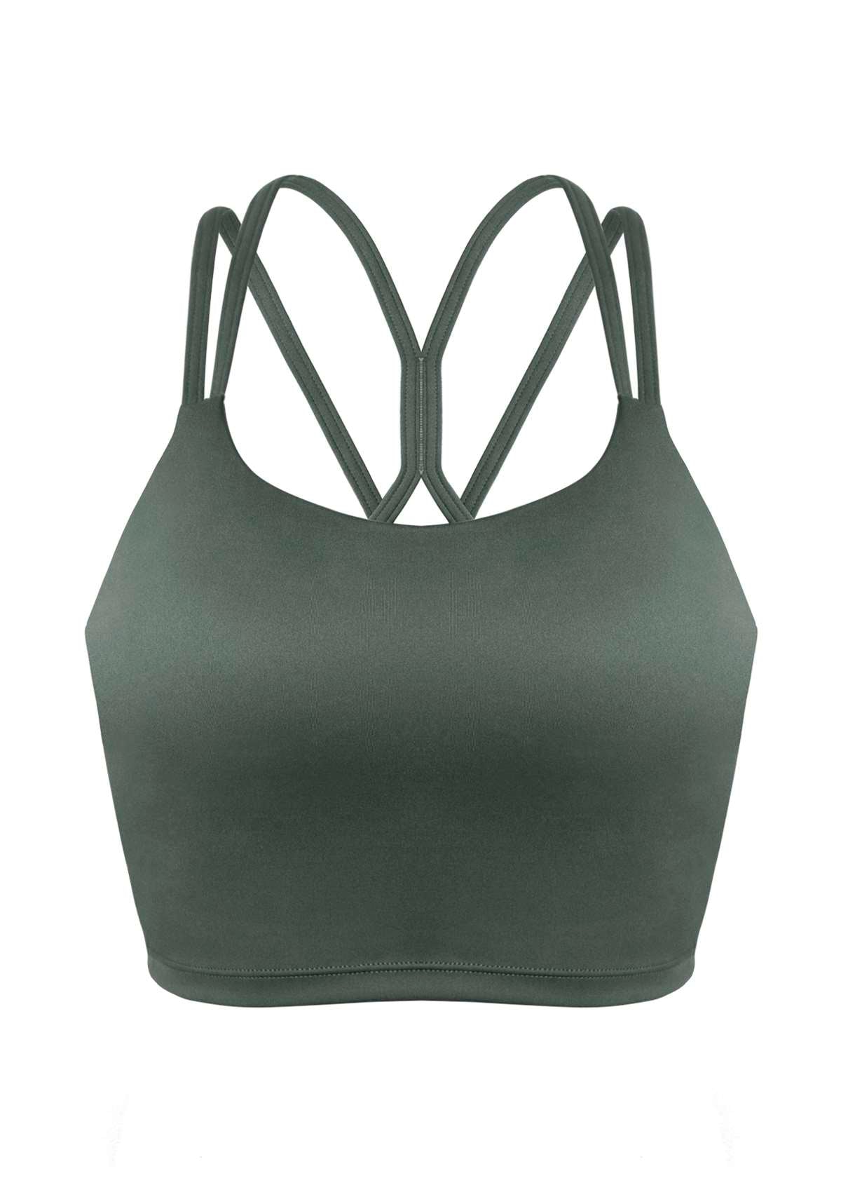 HSIA Wireless Low-Impact Crisscross Padded Sports Singlet