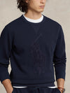 Ralph Lauren round neck towel embroidered sweatshirt